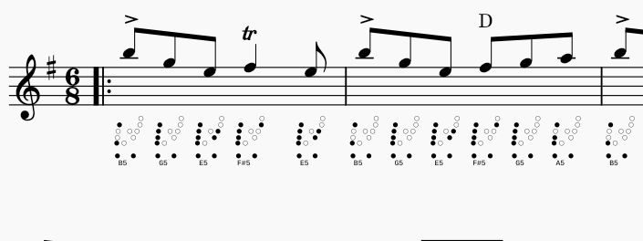 Example Tab Generated for the Ocarina